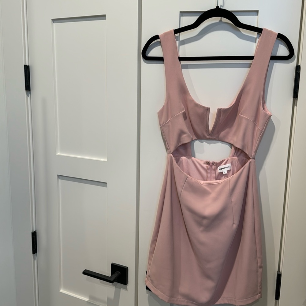Superdown pink pastel mini dress